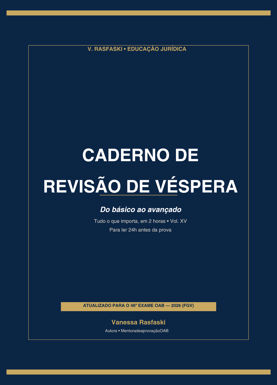 Capa Caderno de Revisão Véspera