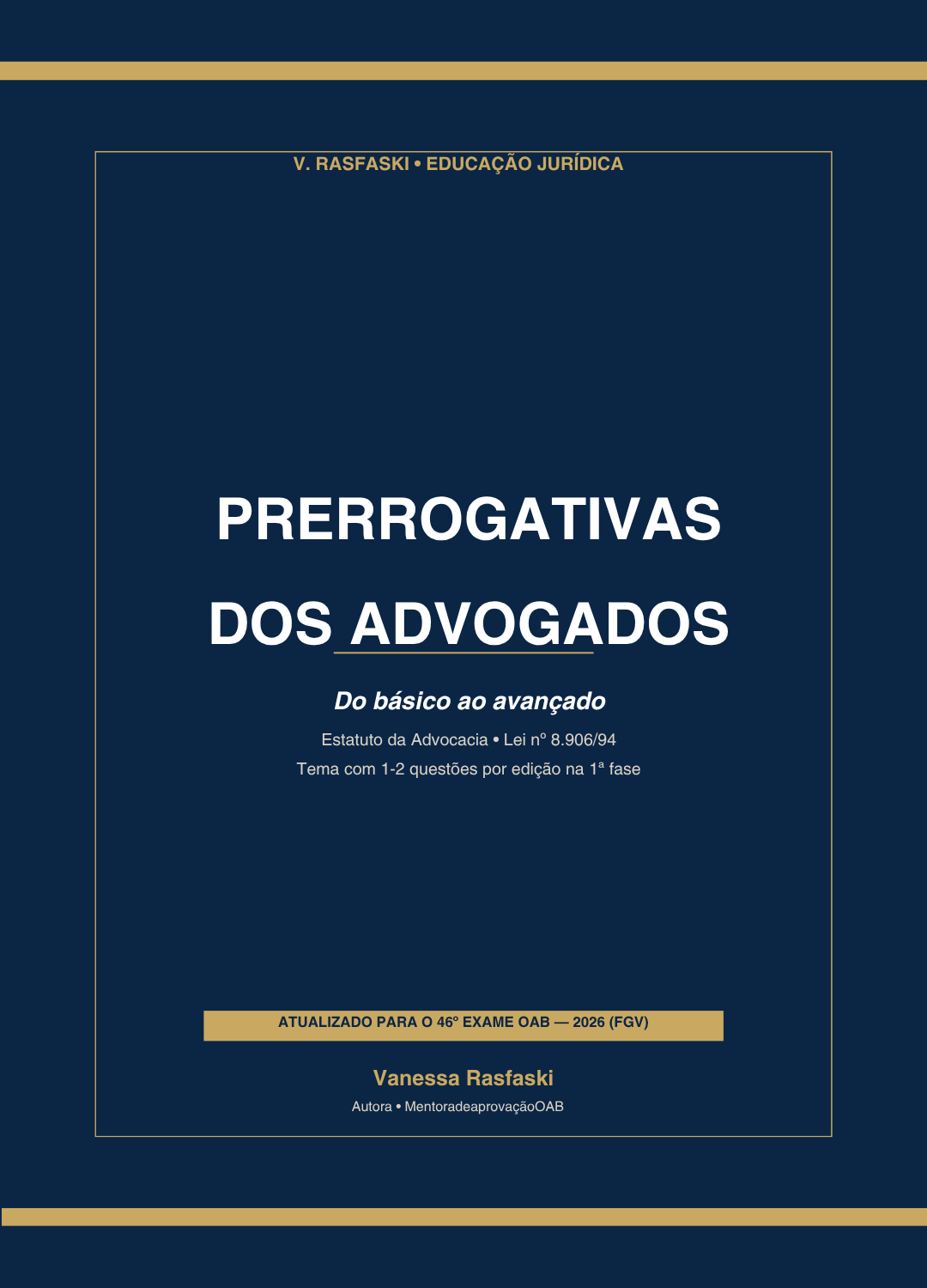 Capa Prerrogativas dos Advogados